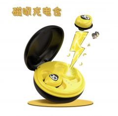 3D Fashion Cute Cartoon Shockproof  in ear TWS Bluetooth headset with Wireless charger function