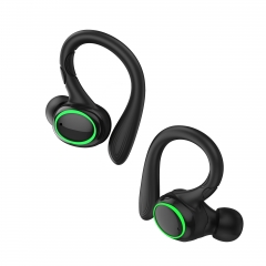 i25 touch control LED display TWS Bluetooth earhook for running