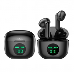 i28 touch control LED display TWS Bluetooth earphone with ENC function