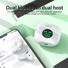 i28 touch control LED display TWS Bluetooth earphone with ENC function